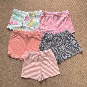 Bundle of 5 Girl’s Shorts-Size 5T